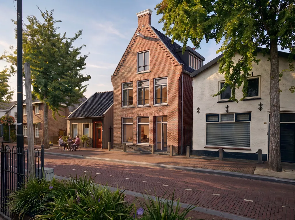 Voorgevel van Maison Eikenhof aan de Eikenboomgaard in Oss